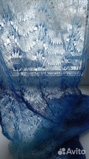 Пуховый шарф 70*150