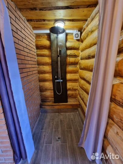 Баня на дровах с бассейном