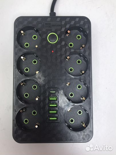 Удлинитель сетевой с USB портами и type-C портом