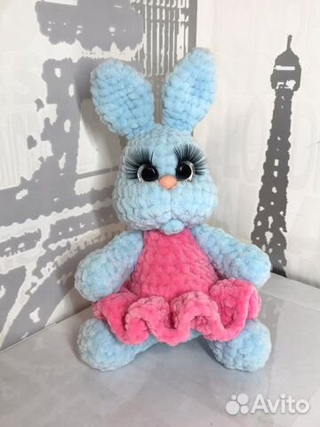 Вязанные игрушки заяц