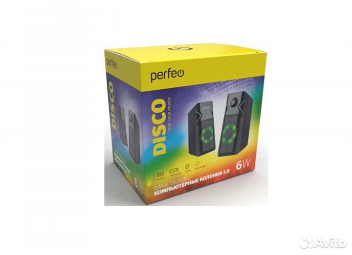 Колонки 2.0 perfeo disco