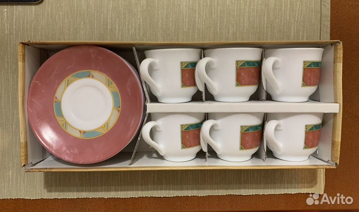 Набор из 6 кофейных пар