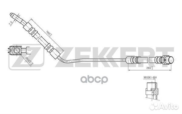Шланг тормозной задний правый BMW X5 (E53) 00
