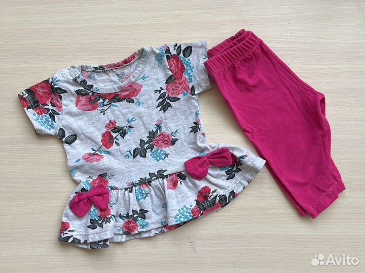 Вещи на девочку 6-9 месяцев