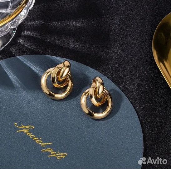 Серьги крупные 