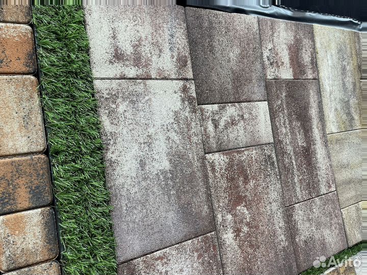 Тротуарная плитка цветная