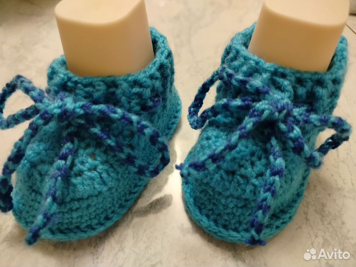 Пинетки вязаные детские