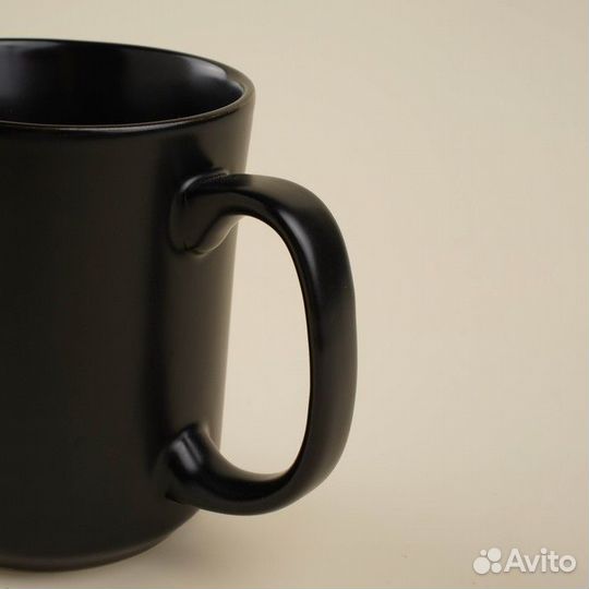 Набор кружек SL Home 'Дарк', 400 мл, 2 шт, фарфор, чёрный