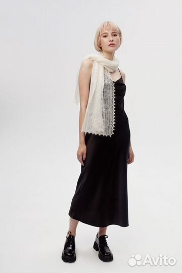 Оренбургский пуховый платок палантин арт П315050-2