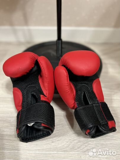 Боксерская груша напольная детская + перчатки