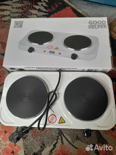 Плитка электрическая 2 конфорки дисковая