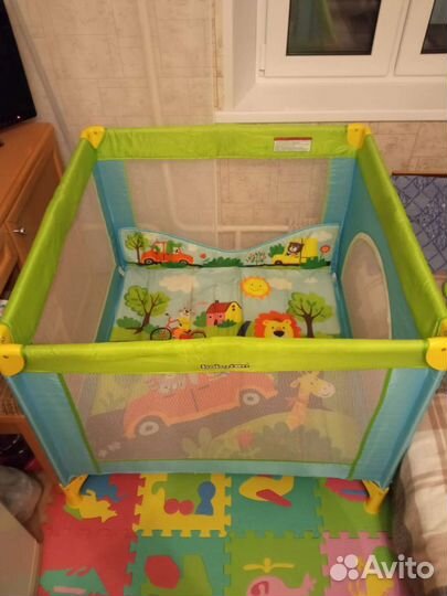 Манеж Babyton Blue-Green