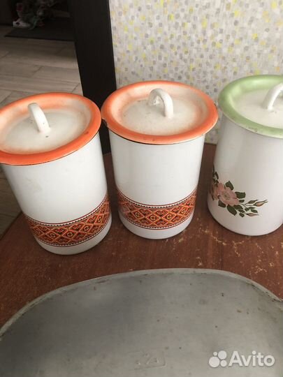 Ведро таз кружки сыпучие утятница металл СССР