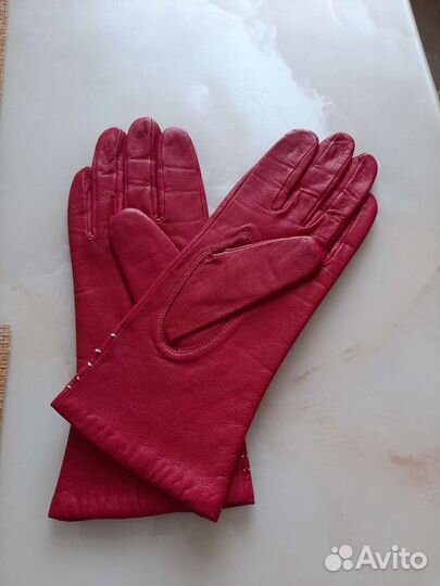 Перчатки женские кожаные рвзмер 7,5