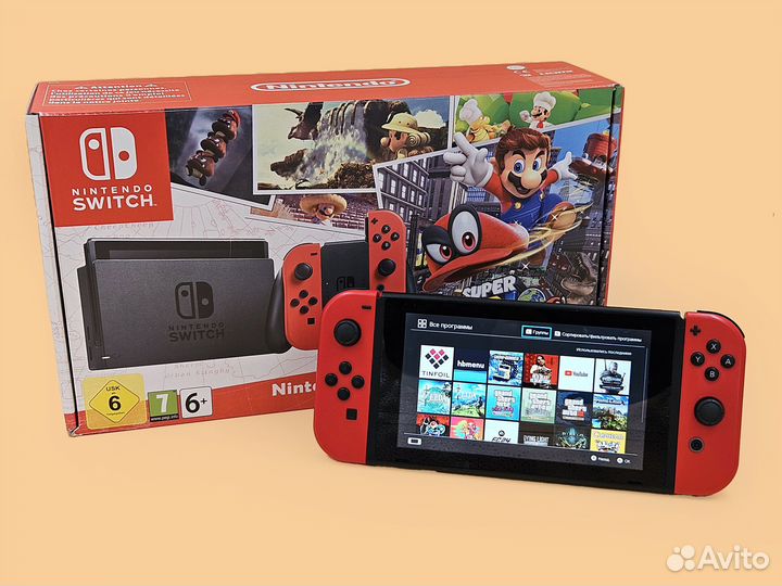 Прошитый Nintendo Switch 256 GB + игры