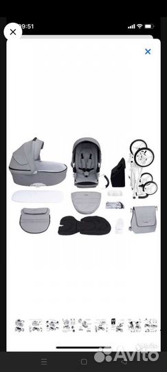 Коляска 2в1 Bebetto Torino