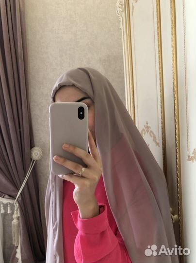 Шейла шарф с пришитой бонькой