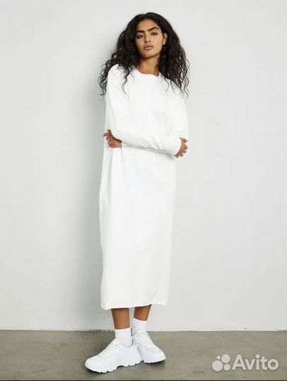 Платье оверсайз длинное