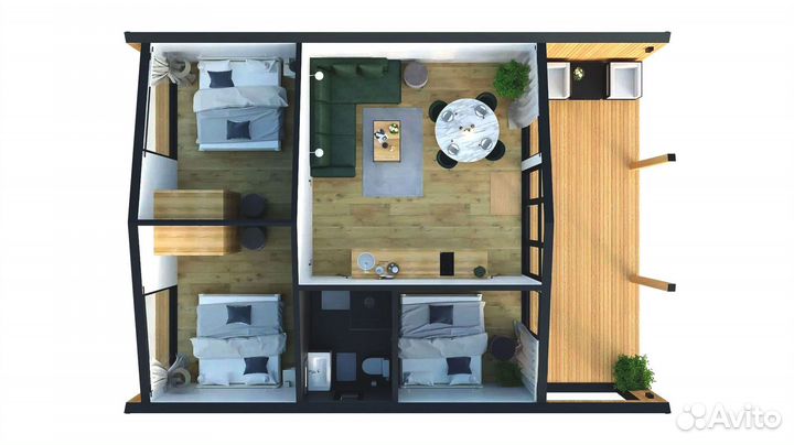 Модульный дом 60м