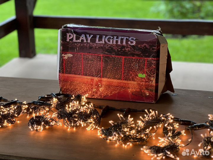 Гирлянда штора уличная