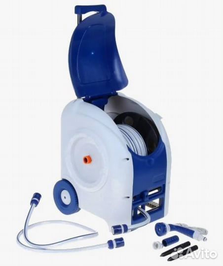 Шланг поливочный на катушке тележке 15 метров