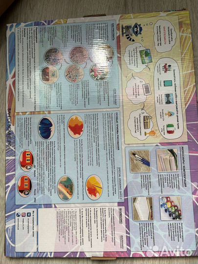 Картина по номерам новая, 40 на 50 см, подрамник