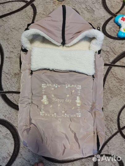 Зимний конверт в коляску