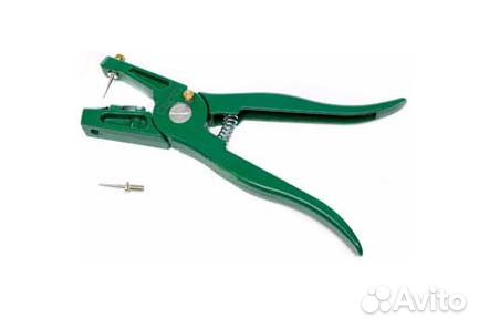 Биркач для установки бирок в уши животным + бирки