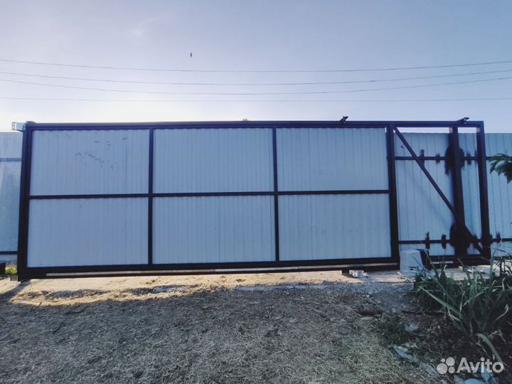 Откатные ворота электрические установка до 2 дн