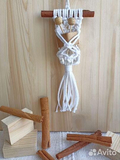 Подвески макраме в авто для ароматизатора, амулета