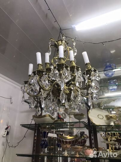Люстра бронза чехия