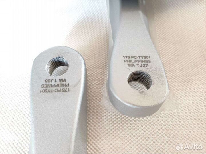 Система шатунов Shimano FC-TY501, 175, 48/38/28