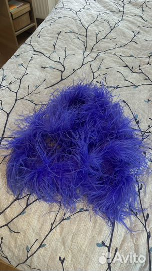 Боа страус сиреневое