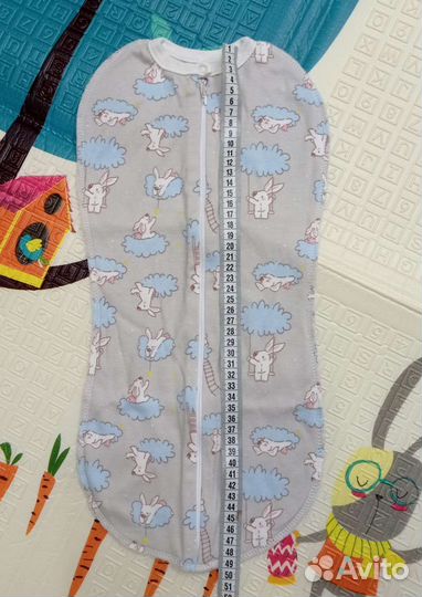 Пелёнка кокон на молнии для пеленания