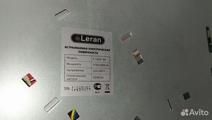 Варочная панель Leran E 16421 BV