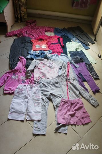 Одежда пакетом для девочек 110-116- 3.5 до 6 лет