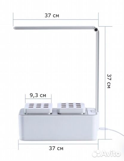 Гидропонная установка HobbyFarm mini с фитолампой