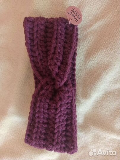 Повязки на голову вязаная