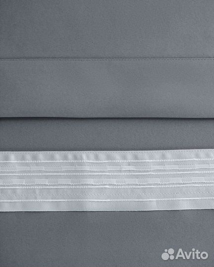 Портьеры блэкаут Марсель Серый шторы