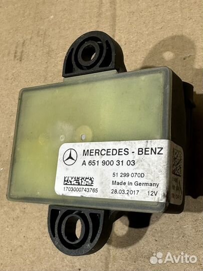 Реле накала свечей om651 2.0d Mercedes A6519003103