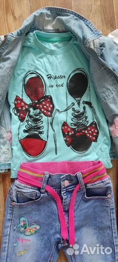 Детские вещи пакетом на девочку 104р