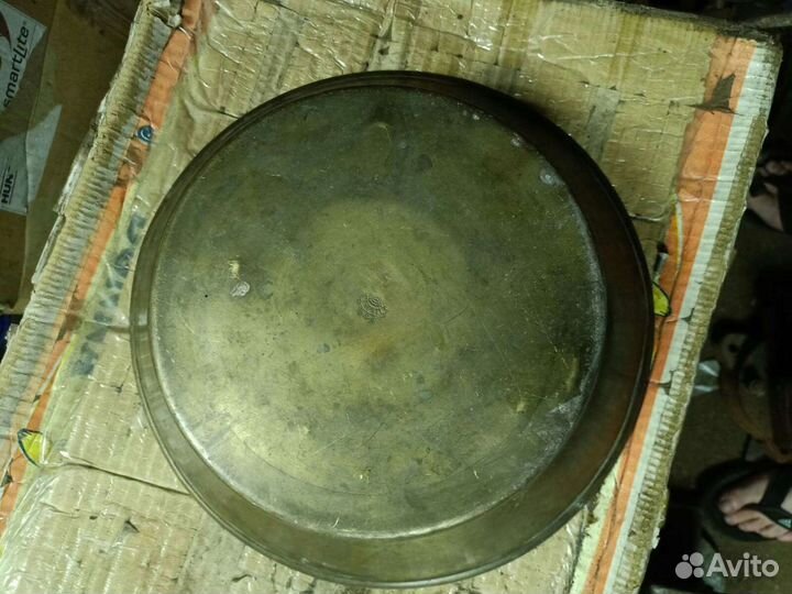 Тазик латунный старинный