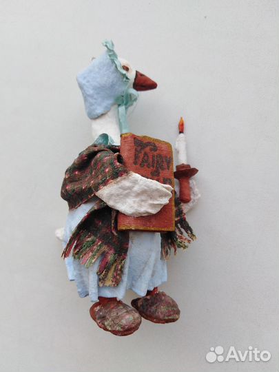 Ватная игрушка гусыня