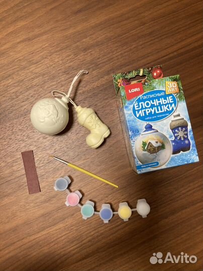 Елочные игрушки для росписи