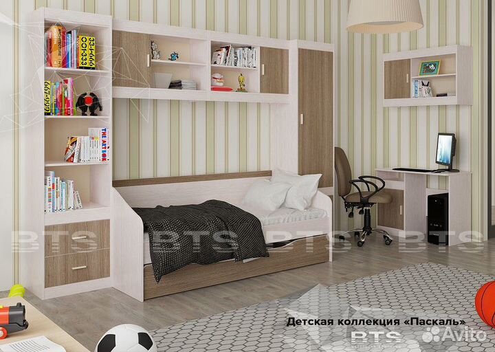 Кровать Паскаль с большим ящиком/спальным местом