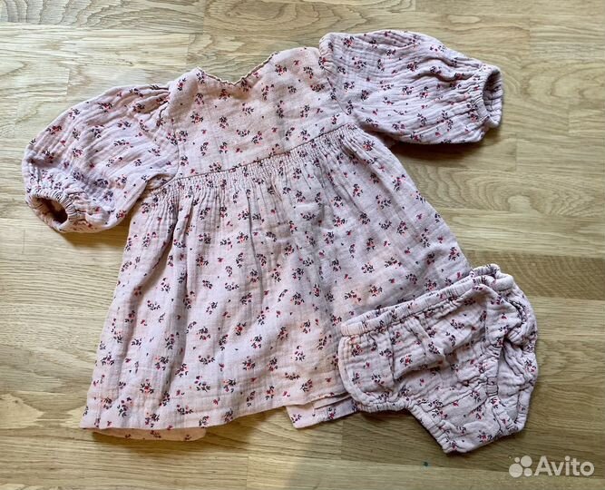 Платье,комбинезон летний муслин для девочки zara