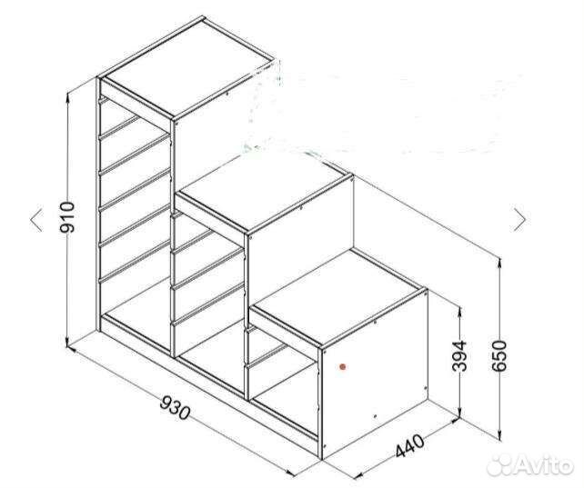 Детский шкаф для Lego,игрушек.Из Икея