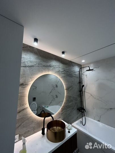 Зеркало круглое диаметром 1000мм с подсветкой