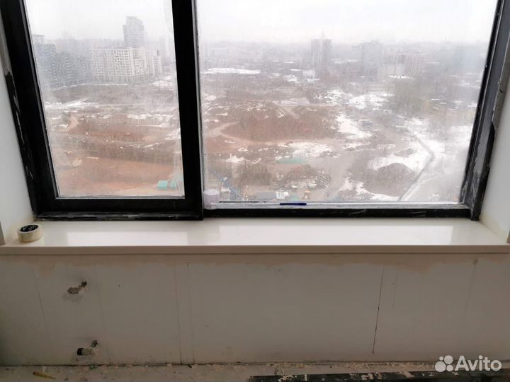 Подоконник из искусственного камня, откос из камня