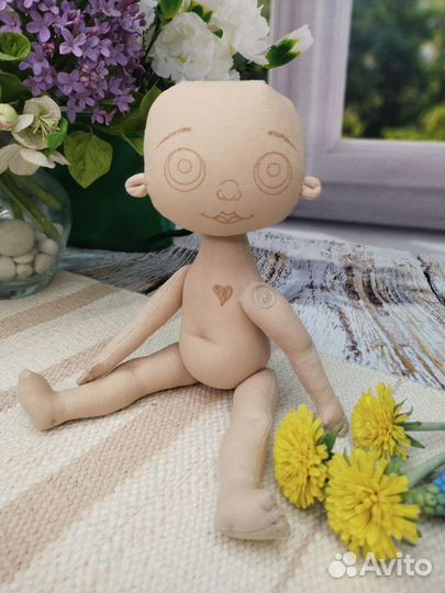 Заготовки текстильных кукол (3 куклы)